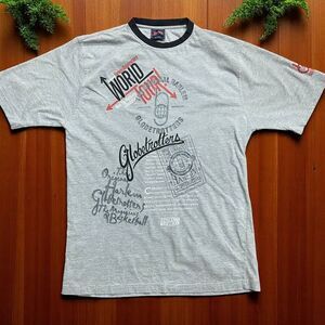 FUBU Harlem Globetrotters Vintage Y2K Platinum Grey Graphic T-Shirt Mens Size XL